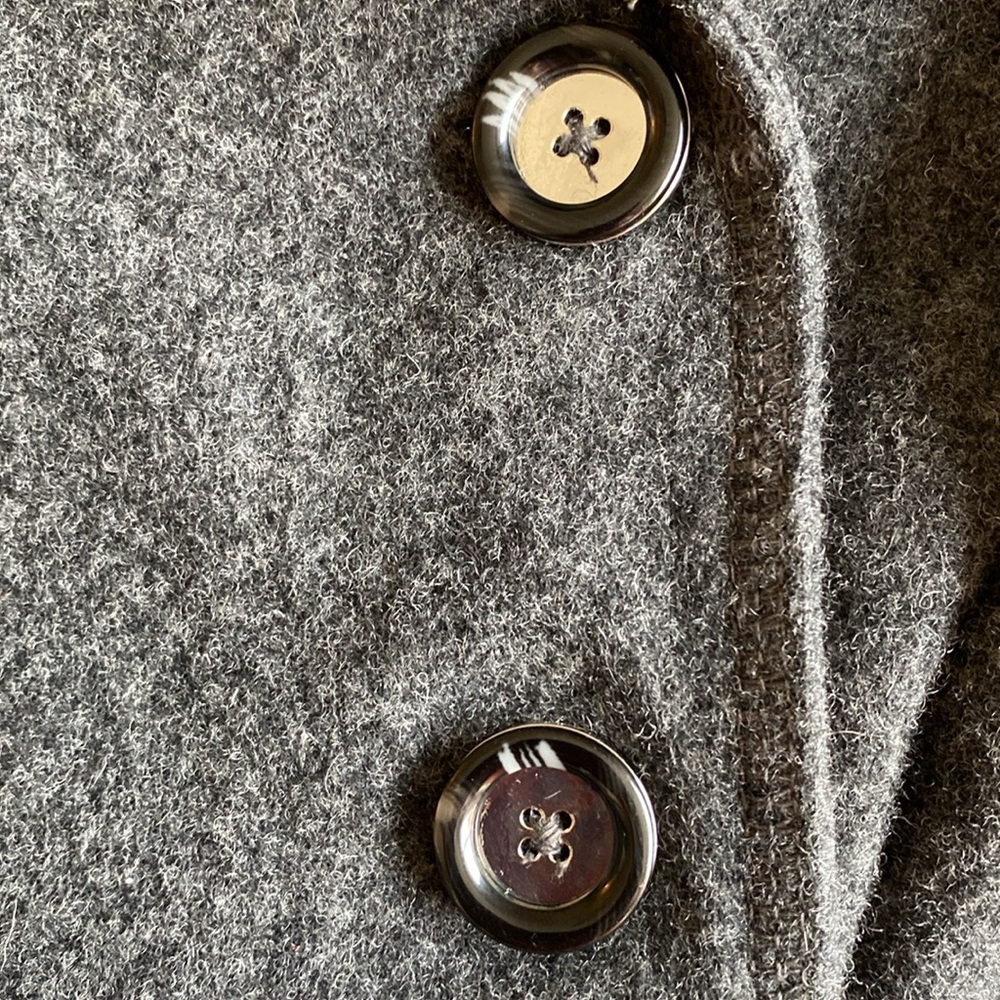 Jones New York Gray Wool Sweater Blazer Size XL - Picture 4 of 8